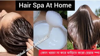 পার্লারের মত হেয়ার স্পা বাড়িতে করো কোন খরচা না করে চুল স্মুদিং সিল্কি থাকবে/Salon Style Hair Spa  screenshot 3