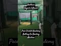 Square drive & Cover Drive practice & training on Bowling Machine at Pace Cricket Coaching Academy