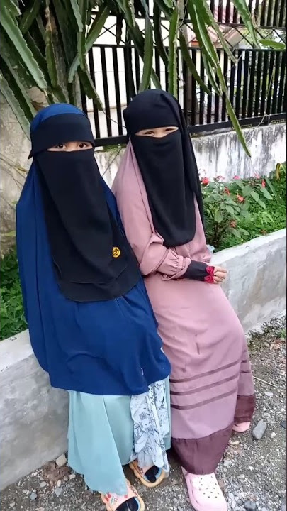 Masyaallah dua sahabat pakai cadar #shorts