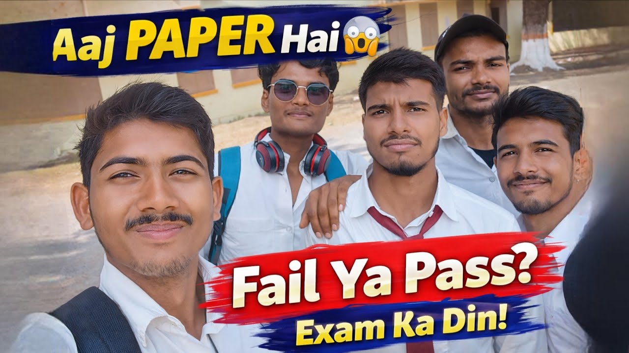 College Me Paper Hai 😱 | Exam Day Full Vlog | Real Student Life India
