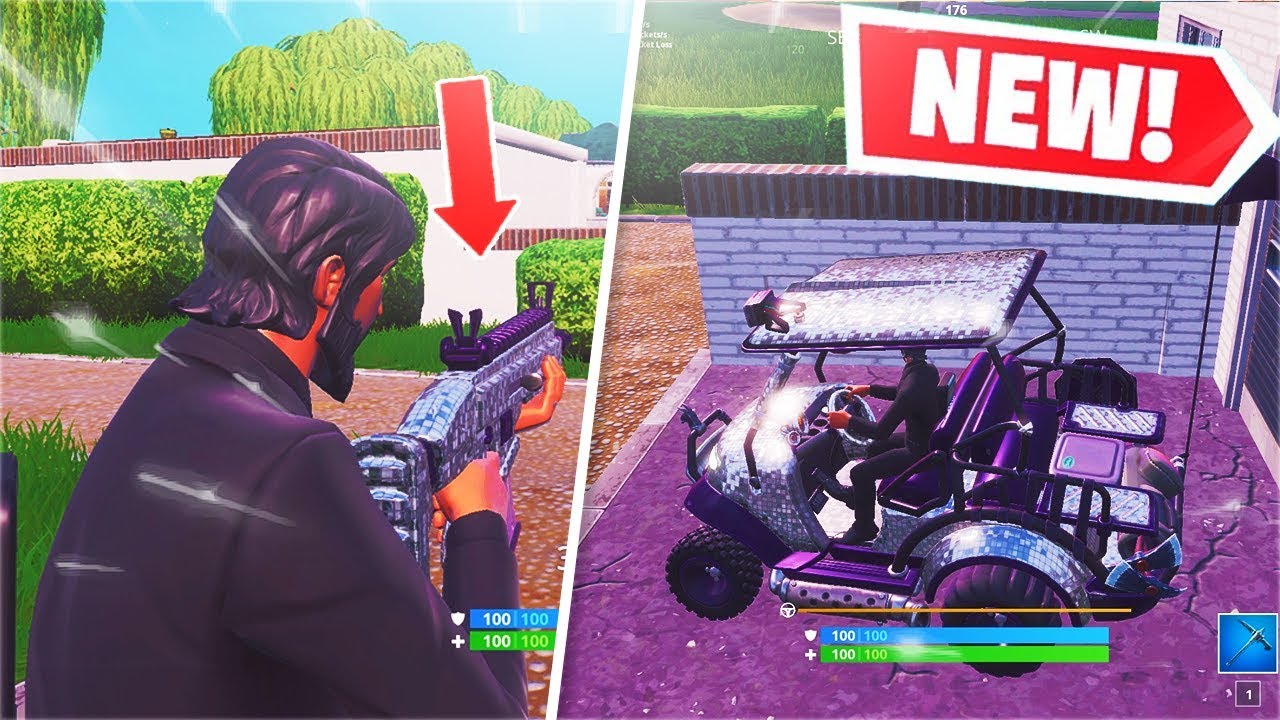 *NEW* Free Disco Wrap Gameplay! [All Weapon Types & Vehicles] (Fortnite)