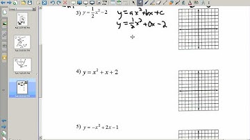 Alg I Ch 9 Lesson 9-3 Graphing Quadratic Equations