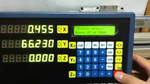 TDS-3i DRO Setup - Parameter for resolution and direction - TheDROstore.com mTECH TECH 3i