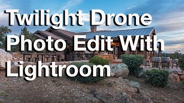 Twilight Drone Photo Edit With Lightroom Tutorial