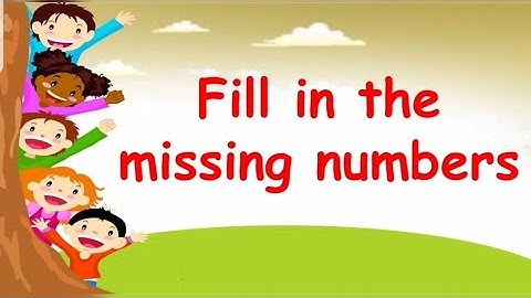 Math activity |Fill in the Missing Numbers |T.issa| JMom