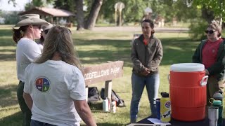 Volunteers help with park clean-up in Great Falls