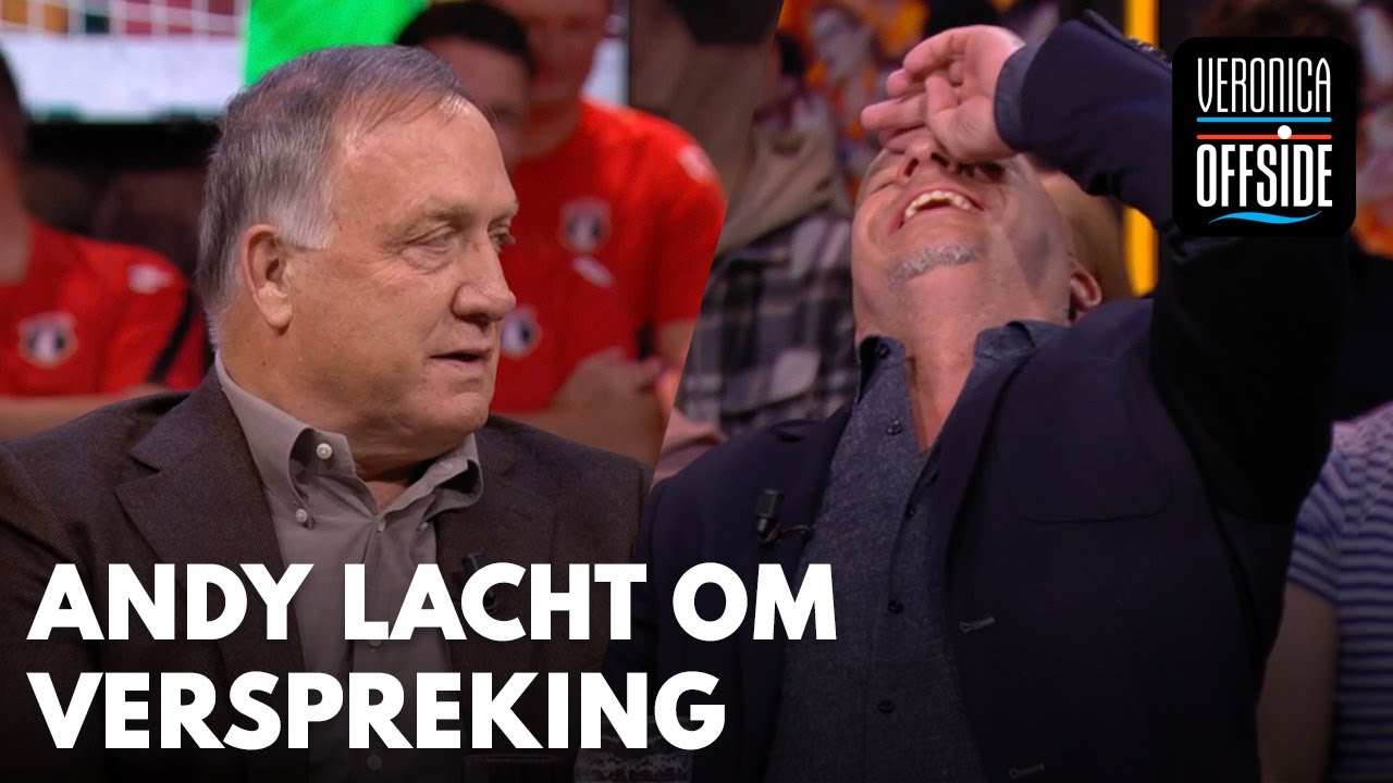 Andy lacht om verspreking Advocaat: 'Peter Gillissen?' | VERONICA OFFSIDE