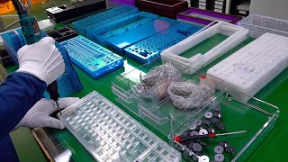 Unique! The process of making a Korean mechanical transparent keyboard.