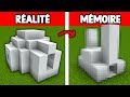 Construire de mmoire les structures de minecraft 