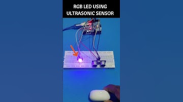 RGB LED USING ULTRASONIC SENSOR