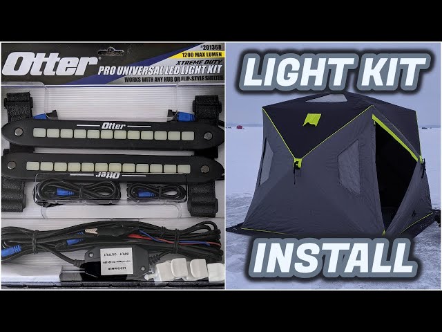 Otter Pro Universal Light Kit Install on Cabela's Pop Up Shelter