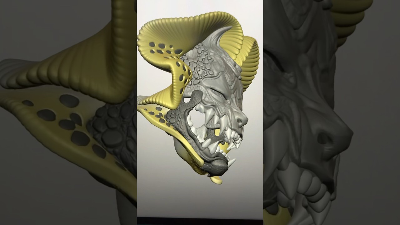 Freestyled this kobra inspired mask in nomad on the m2 iPad Pro 