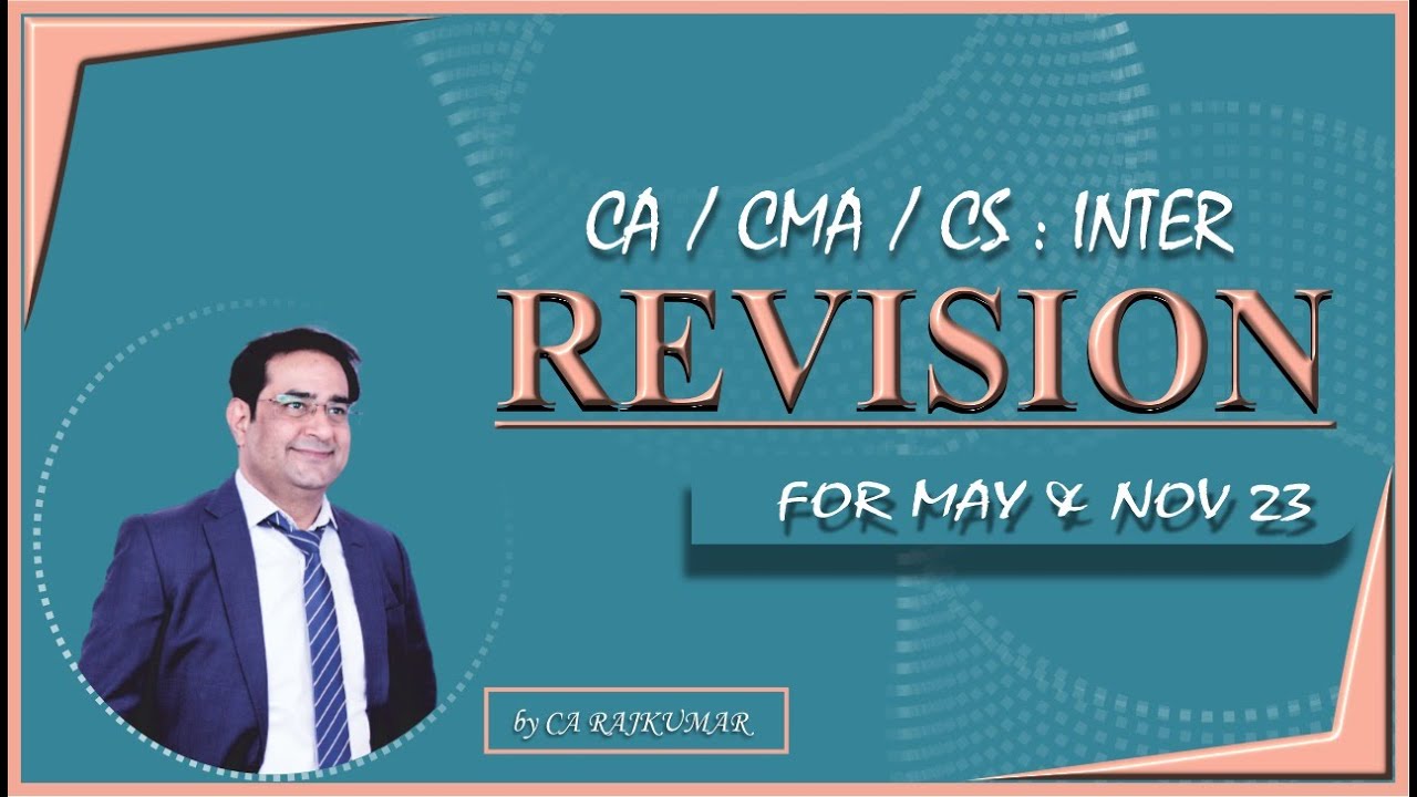 CA Inter IDT | IDT REVISION Lecture | REVISION GST CA CMA CS INTER FOR ...