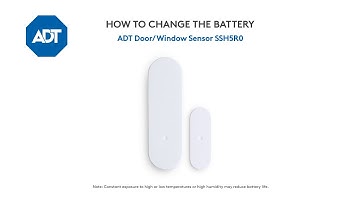 Changing the battery in your ADT Door Window - SSH5R0