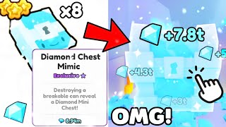 I GOT *MAX* DIAMOND CHEST ENCHANTS & EARNED __ DIAMONDS in Pet Simulator 99!