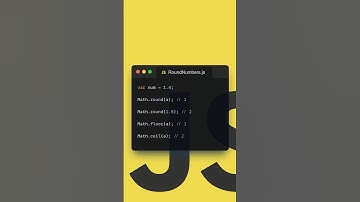 Beginner JS Tutorial Round Numbers Math.round #shorts #javascript