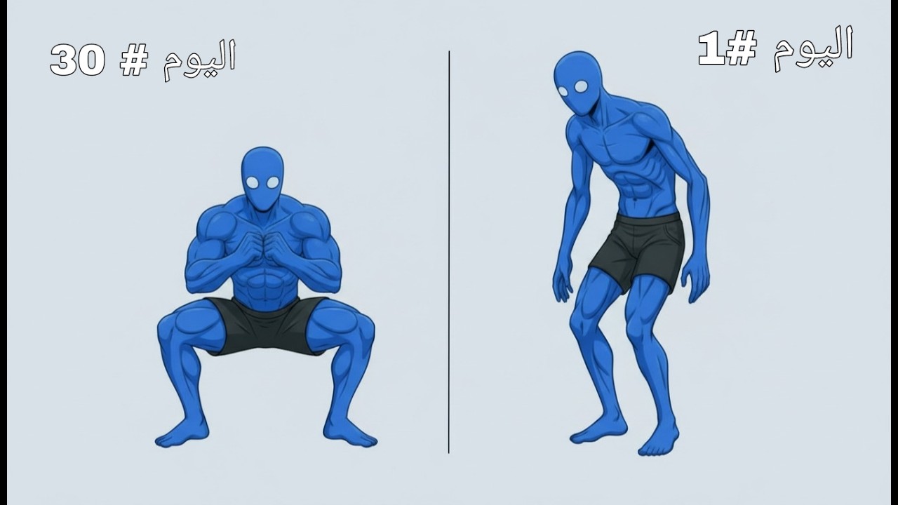تحدي 100 سكوات يوميًا… شاهد كيف سيتغير جسمك!