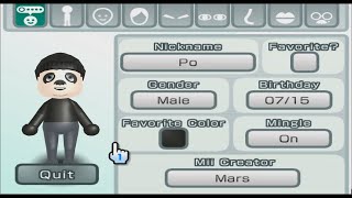 Po - Kung Fu Panda - Mii 672 - YouTube