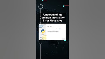 Understanding Common Installation Error Messages #ai #artificialintelligence #machinelearning