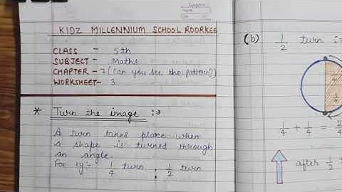 Can you see the Pattern (Class-V, Maths, Ch-7) Part-3 | KIDZ MILLENNIUM SCHOOL, ROORKEE