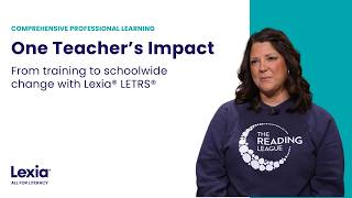 Lexia LETRS Grant Winner Shares Success With Fellow Educators
