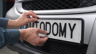 Autodomy How to Install European License Plate Bracket Fitting Number Plate Frames German Plates