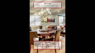 🎯 Ask Yosuf: Why Is Overhead Lighting Important in a Dining Area?