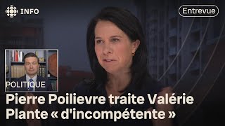 Il traite Valérie Plante « d