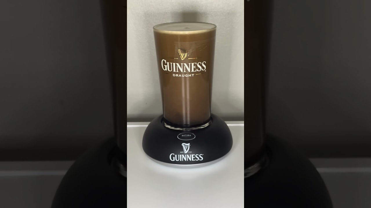 Pouring the perfect Guinness draught can with the surger 