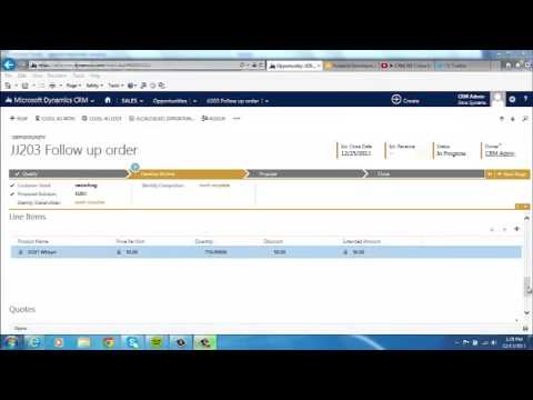 CRM 2013 Opportunity to Order is Easy!