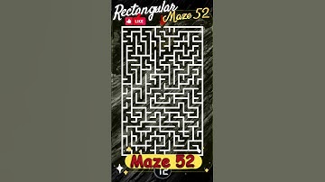 Rectangular mazes Maze 52 #hiddenpuzzles #mazes