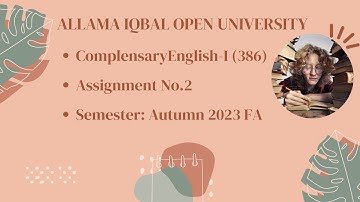 386 solved Assignment Autumn 2023|| Compulsory English-I || Part 2|| FA and I.Com