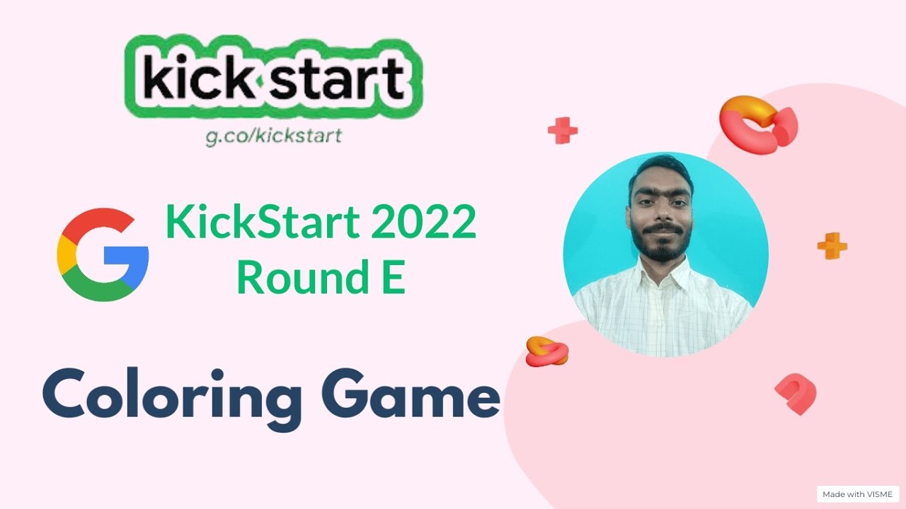 Coloring Game Google Kick Start 2022 Round E Kickstart 2022 YouTube
