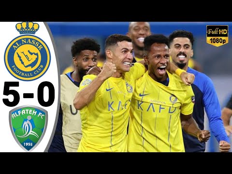 Al Nassr vs Al Fateh 5-0 | Ronaldo Hattrick Incredible | Al Nassr Tadi Malam