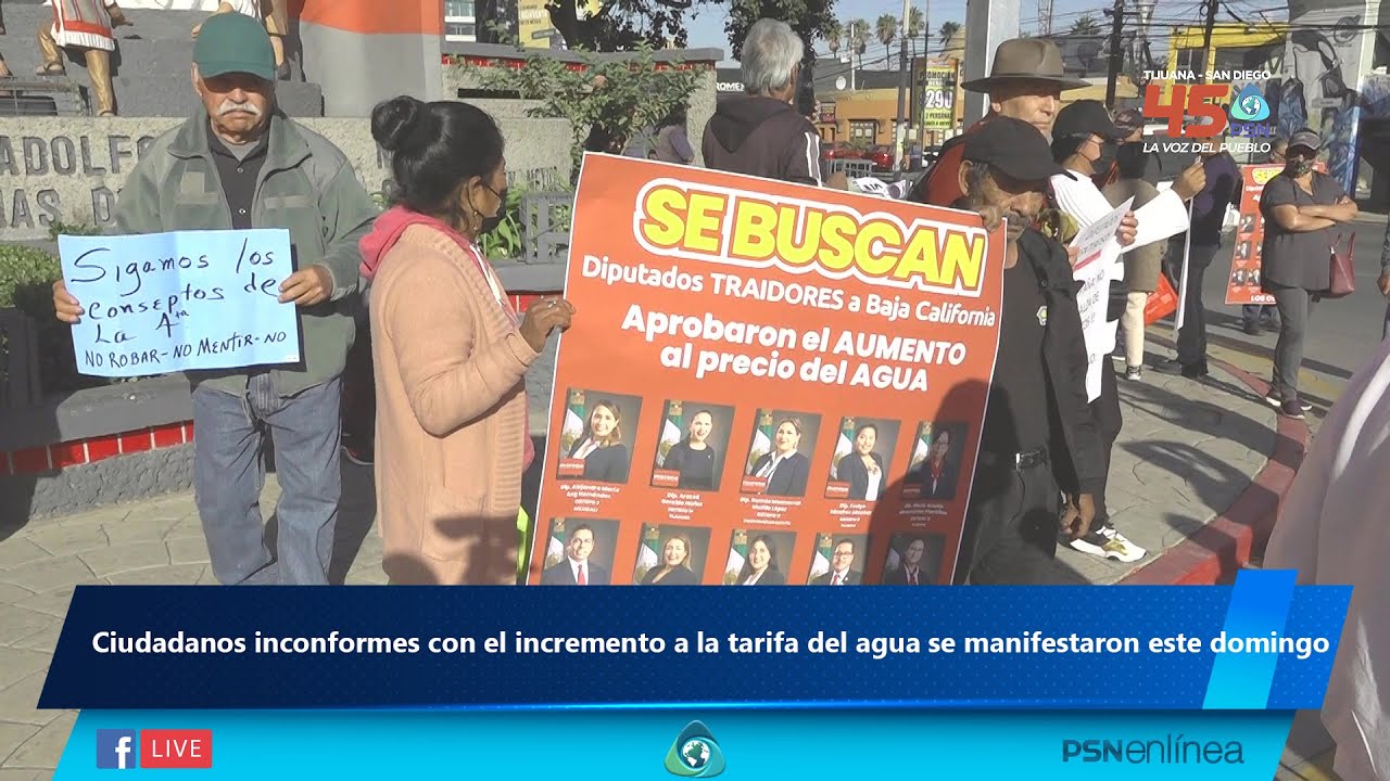 Ciudadanos inconformes con el incremento a la tarifa del agua se ...