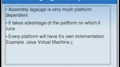 Assembly Language Tutorial #4 System Organization