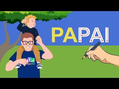 Aprender a ler e escrever papai - Falando papai - Vídeo educativo infantil