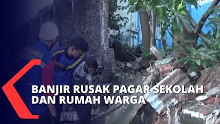 Banjir di Parepare Rusak Pagar Sekolah dan Rumah Warga
