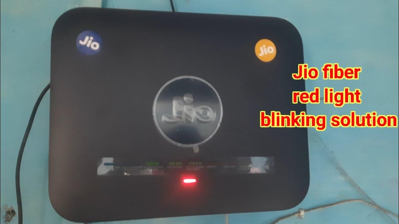 jio Fiber Red Light Blinking problem solution Jio fiber red light