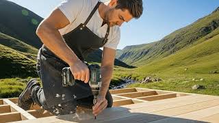 Handcrafting a Rock Shelter from the Ground Up | Warm & Safe Mountain Hut