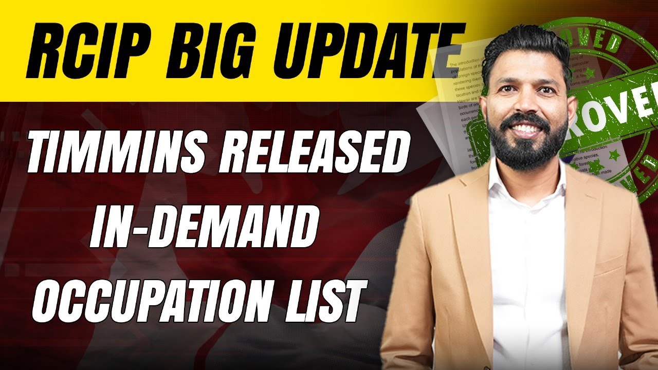 Rcip Update RCIP 2025 Update | Timmins New In-Demand occupation List Released ...