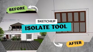 SketchUp Isolate Tool | Malayalam Tutorial | #youtuber #youtubeshorts #youtubevideo