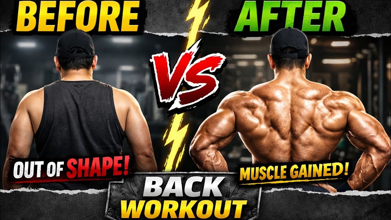 4 Must Do Back Workout For Bigger Back Muscles | Back Workout for Mass & Size