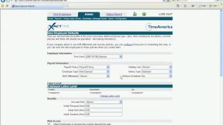 XactTime - Configuration - 44 NewEmployeeDefault