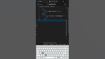 🔄 Refresh Your Page with a Button Click! | HTML & JavaScript Tutorial #ASMR #Coding #Html #JS
