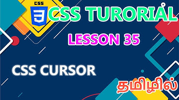 CSS Cursor  Lesson - 35