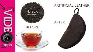 Make your own leather from Black tea_ Kombucha & SCOBY 从茶中人工种植的皮革