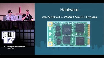 DEF CON 17 - Goldy and Pierce - Intro to WiMAX Hacking