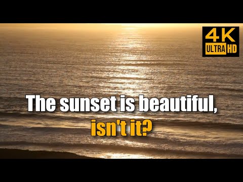 The sunset is beautiful, isn't it? [Different Version] (4K Lyrics Video