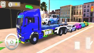 Mobil Balap Daihatsu Ayla Naik Truk Oleng Trailer Panjang - Game Mobil Truk screenshot 5